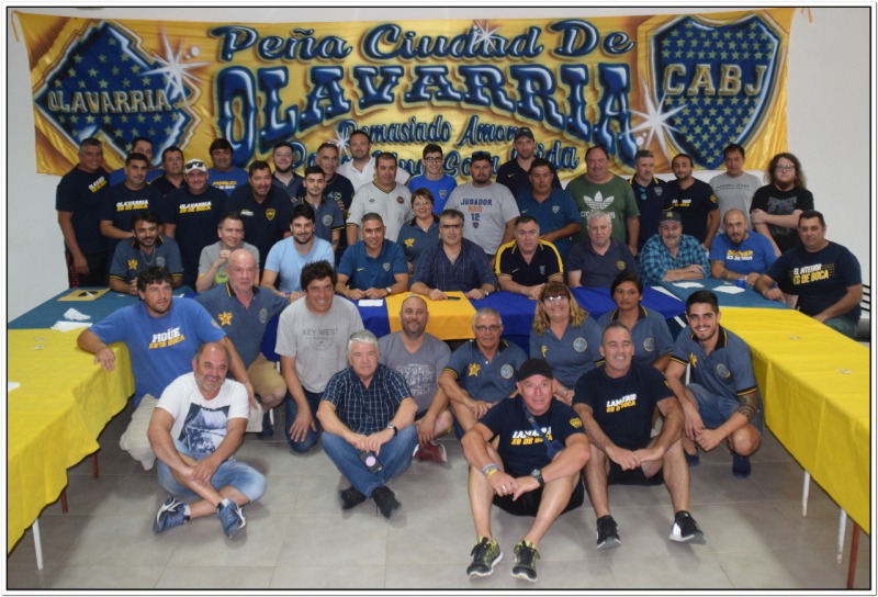 Olavarra fue sede del encuentro de las peas de Boca Juniors